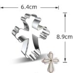 Emporte pièce Croix en Inox 9x6,4cm