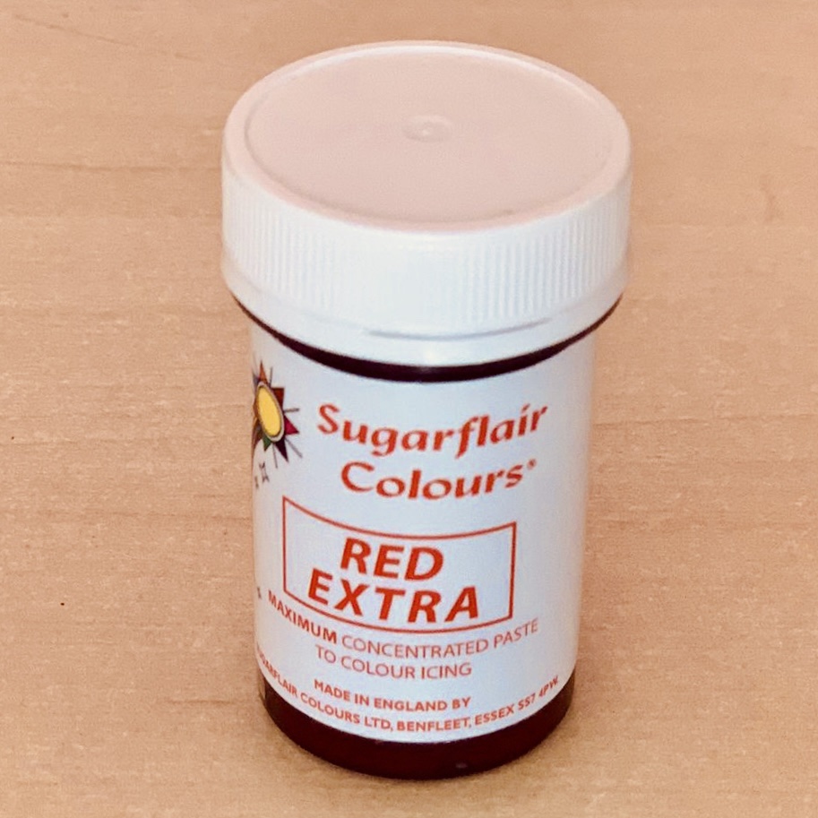 0690425e-f665-4b42-9488-4ba4a408f515 Colorant en pâte couleur Extra Rouge 25g Sugarflair – Image 1