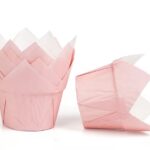 Lot de 50 caissettes tulipe couleur Rose claire