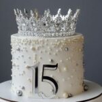 Couronne pour cake Couleur Argentée – Image 2