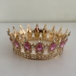 Couronne pour cake Couleur Rose Clair -Or