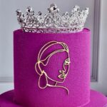 Couronne pour cake Queen Couleur Argenté