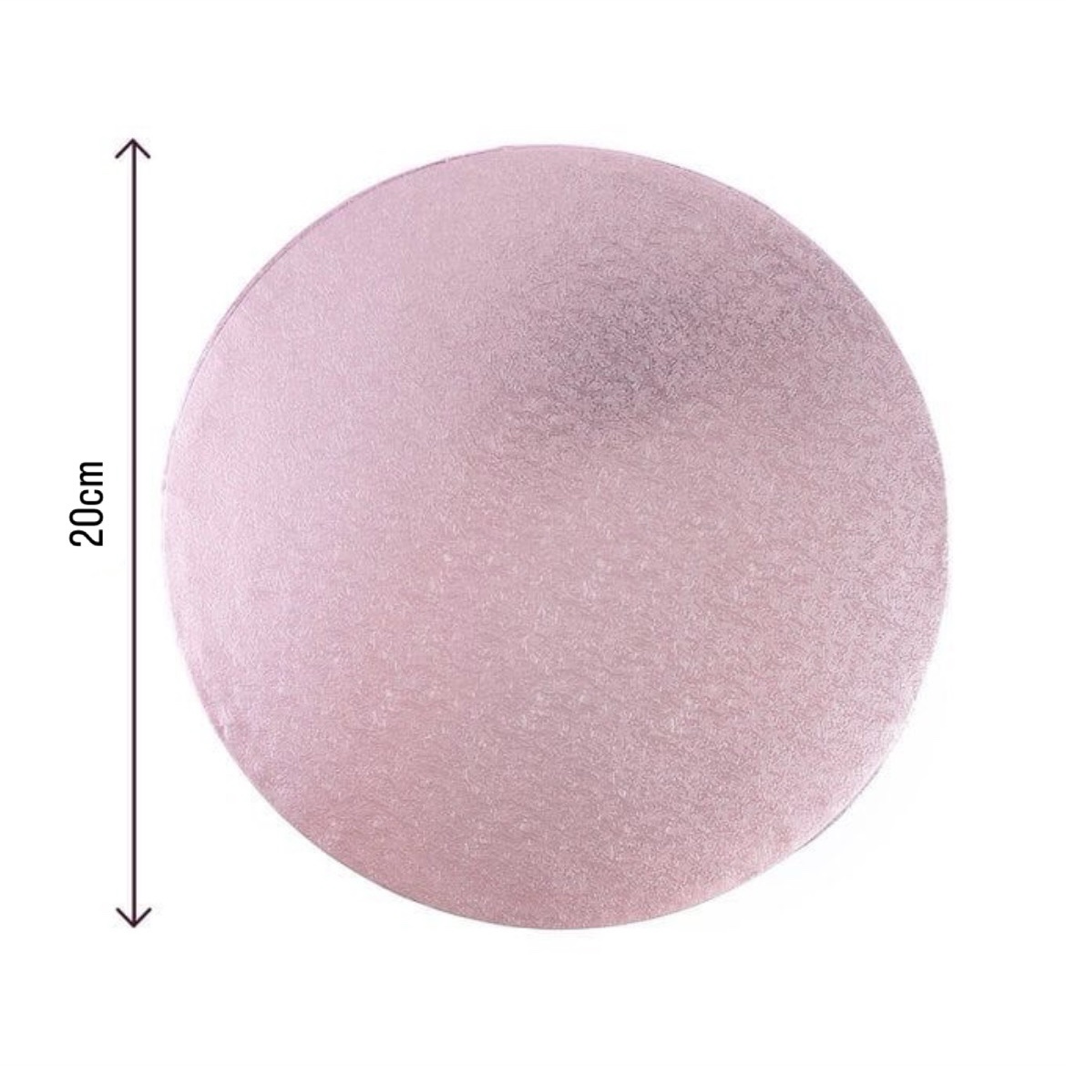 b6961126-d863-4d8c-981f-19d53d224bfd Cake drum diamètre 20cm épaisseur 1.2cm Couleur Rose – Image 1