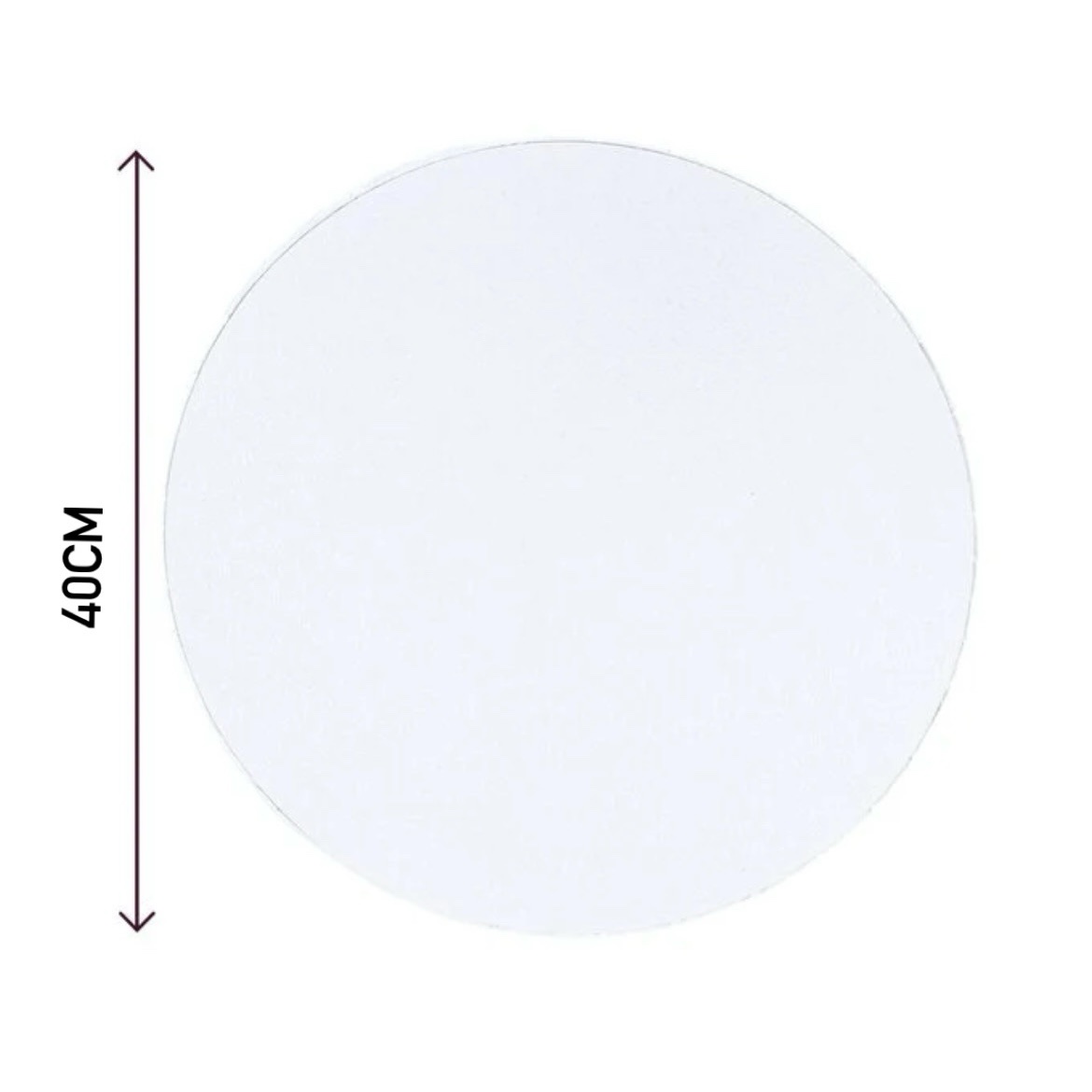 c22c8f16-e08d-4a0c-ad28-29034b1a48a1 Cake drum diamètre 40cm épaisseur 1.2cm Couleur Blanche – Image 1