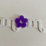 Lot de 2 cake charms Mom Blanc