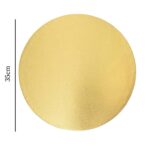 Cake drum diamètre 35cm épaisseur 1.2cm couleur Or