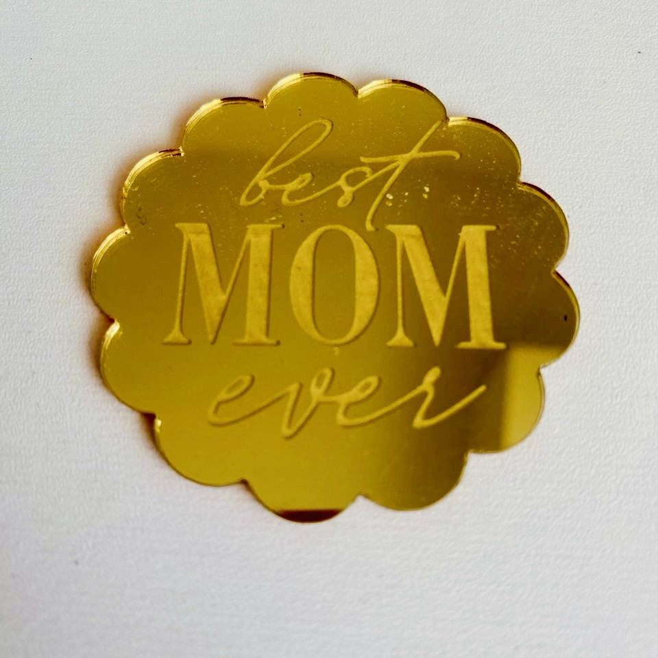81e559ab-ac7c-487e-abb0-07563f4ea502 Lot de 2 cake charms Best Mom ever bords arrondis – Image 1